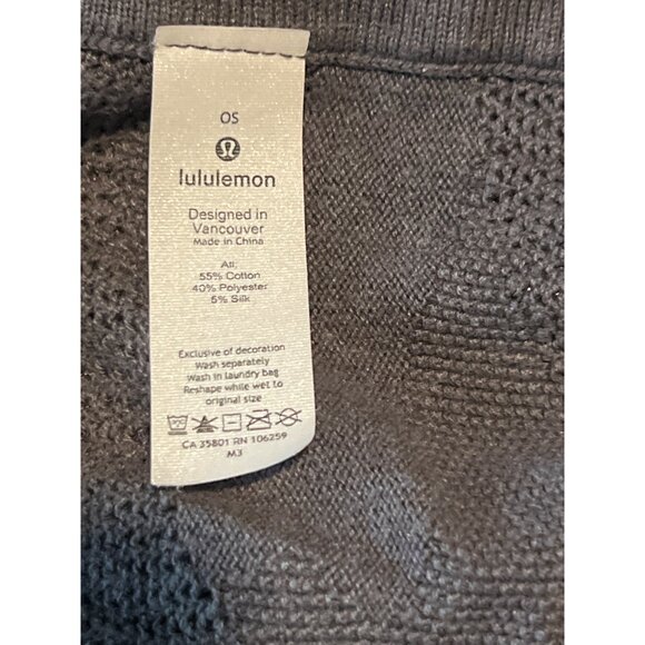 Lululemon Find Your Light Wrap Heathered Moonwalk Wrap Poncho, One Size - Picture 5 of 6